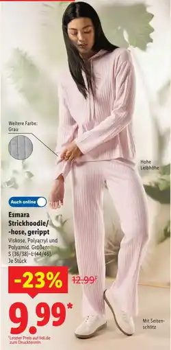 Lidl Esmara Strickhoodie/ hose, gerippt Angebot