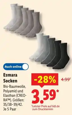 Lidl Esmara Socken Angebot