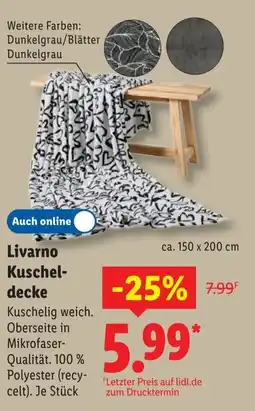 Lidl Livarno Kuscheldecke Angebot