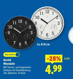 Lidl Auriol Wanduhr Angebot