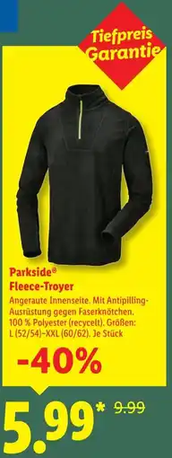 Lidl Parkside Fleece-Troyer Angebot