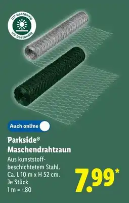 Lidl Parkside Maschendrahtzaun Angebot