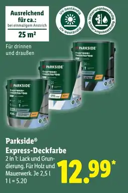 Lidl Parkside Express-Deckfarbe Angebot