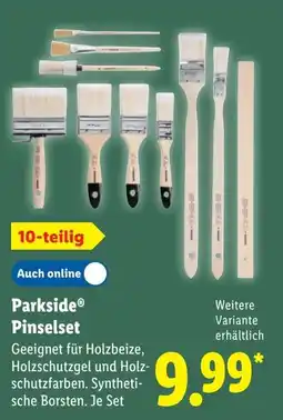 Lidl Parkside Pinselset Angebot