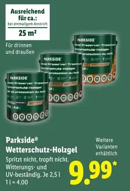 Lidl Parkside Wetterschutz-Holzgel Angebot