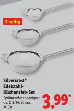 Lidl Silvercrest Edelstahl- Küchensieb-Set Angebot