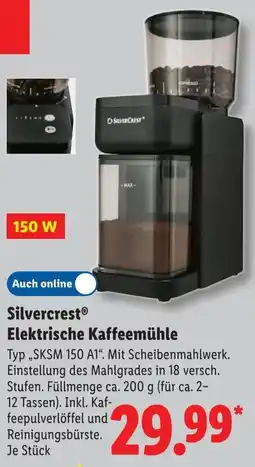 Lidl Silvercrest Elektrische Kaffeemühle Angebot