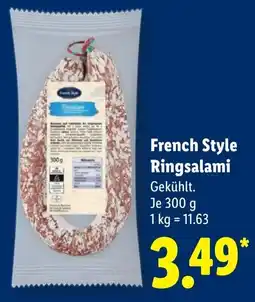 Lidl French Style Ringsalami Angebot
