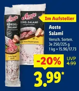 Lidl Aoste Salami Angebot