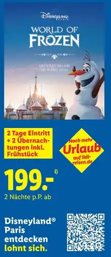Lidl Disneyland Paris entdecken lohnt sich. Angebot