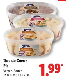 Lidl Duc de Coeur Eis Angebot