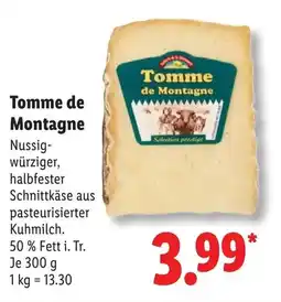 Lidl Tomme de Montagne Angebot