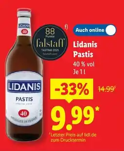 Lidl Lidanis Pastis Angebot