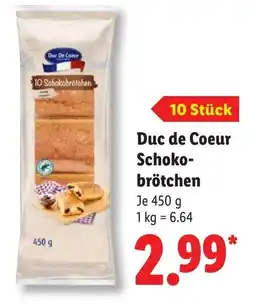 Lidl Duc de Coeur Schokobrötchen Angebot