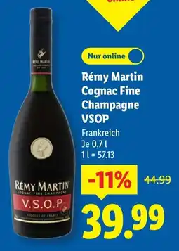 Lidl Rémy Martin Cognac Fine Champagne VSOP Angebot