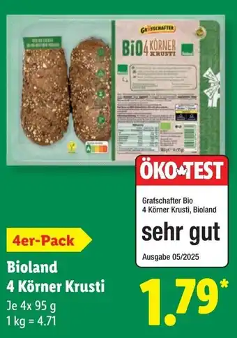 Lidl Bioland 4 Körner Krusti Angebot