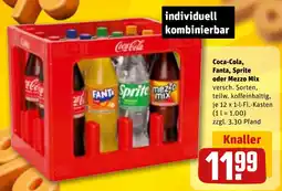 REWE Coca-Cola, Fanta, Sprite oder Mezzo Mix Angebot