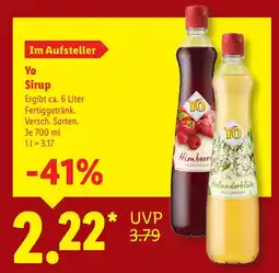 Lidl Yo Sirup Angebot