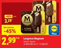 Lidl Langnese Magnum Angebot