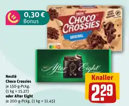 REWE Nestlé Choco Crossies oder After Eight Angebot
