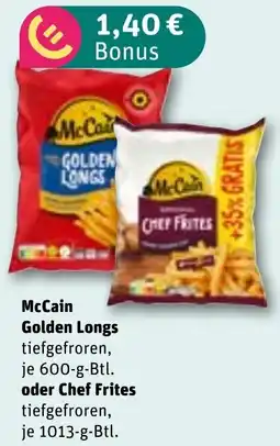 REWE McCain Golden Longs oder Chef Frites Angebot