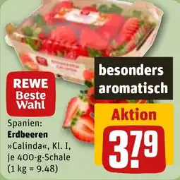 REWE Erdbeeren Calinda Angebot
