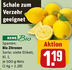 REWE Bio Zitronen Angebot