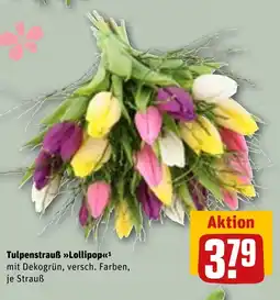 REWE Tulpenstrauß Lollipop Angebot