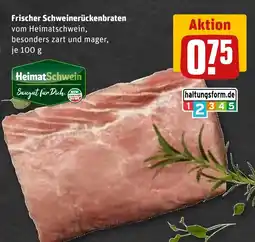 REWE Frischer Schweinerückenbraten Angebot
