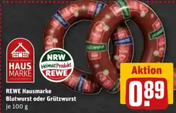 REWE REWE Hausmarke Blutwurst oder Grützwurst Angebot
