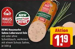 REWE REWE Hausmarke Sahne-Leberwurst fein Angebot