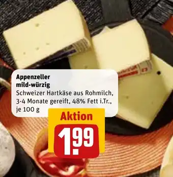 REWE Appenzeller mild-würzig Angebot