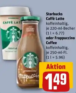 REWE Starbucks Caffè Latte oder Frappuccino Coffee Angebot