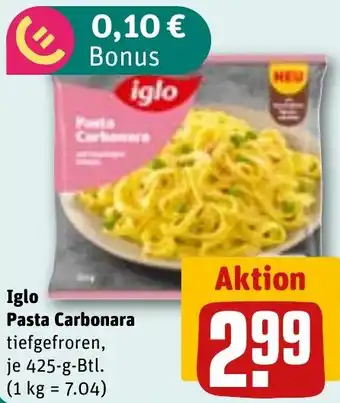 REWE iglo Pasta Carbonara Angebot