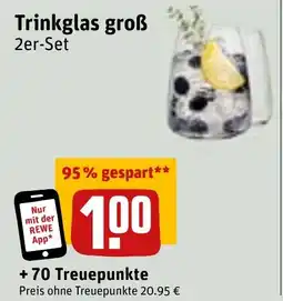 REWE Trinkglas groß 2er-Set Angebot