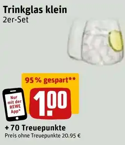 REWE Trinkglas klein 2er-Set Angebot