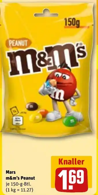 REWE Mars m&m's Peanut Angebot