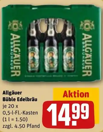 REWE Allgäuer Büble Edelbräu Angebot