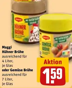 REWE Maggi Hühner Brühe oder Gemüse Brühe Angebot