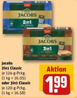 REWE Jacobs 2in1 Classic oder 3in1 Classic Angebot