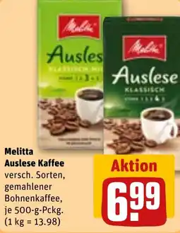 REWE Melitta Auslese Kaffee Angebot