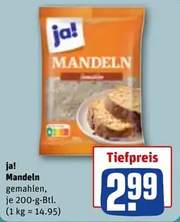 REWE ja! Mandeln Angebot