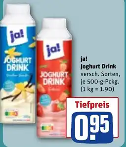 REWE ja! Joghurt Drink Angebot