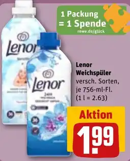 REWE Lenor Weichspüler Angebot