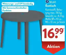 Aldi Süd BELAVI Esstisch Angebot