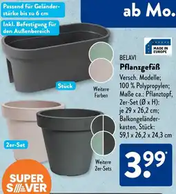 Aldi Süd BELAVI Pflanzgefäß Angebot