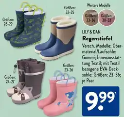 Aldi Süd LILY & DAN Regenstiefel Angebot