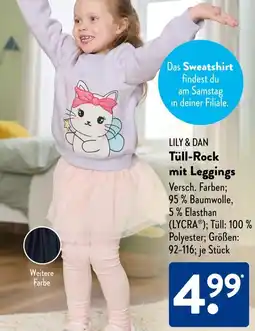 Aldi Süd LILY & DAN Tüll-Rock mit Leggings Angebot