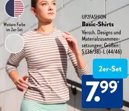 Aldi Süd UP2FASHION Basic-Shirts Angebot