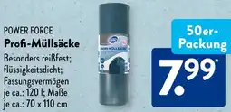 Aldi Süd POWER FORCE Profi-Müllsäcke Angebot